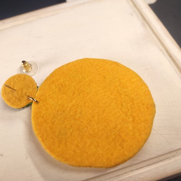 Southern Cuties Boutique St. Patrick's Day Smiley Face Shamrock Beaded Earrings - Picture 4 of 7